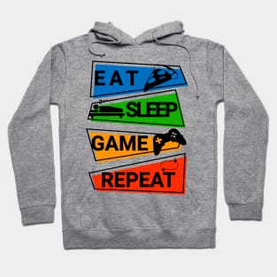 EAT SLEEP GAME REPEAT Hoodie